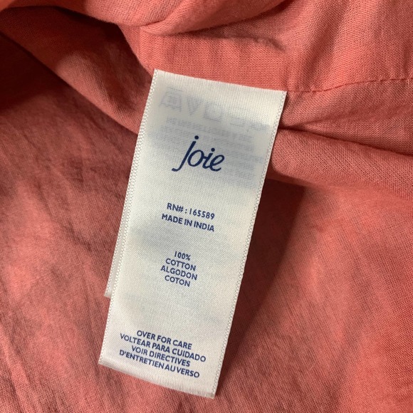 Joie Womens Dress Size Medium Red/Pink Ikat Print Sleeveless‎ Maxi Tiered Boho - Picture 12 of 14